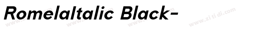 RomelaItalic Black字体转换 RomelaItalic Black字体转换
